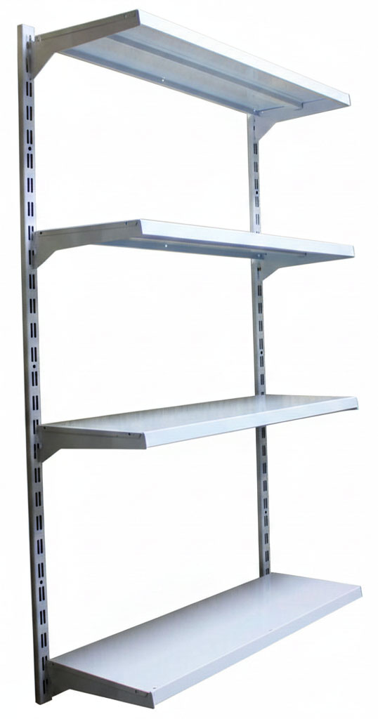 Металевий стелаж настінний поличковий Н1450х950х300 мм, Рістел ТИП 1, 4 полички